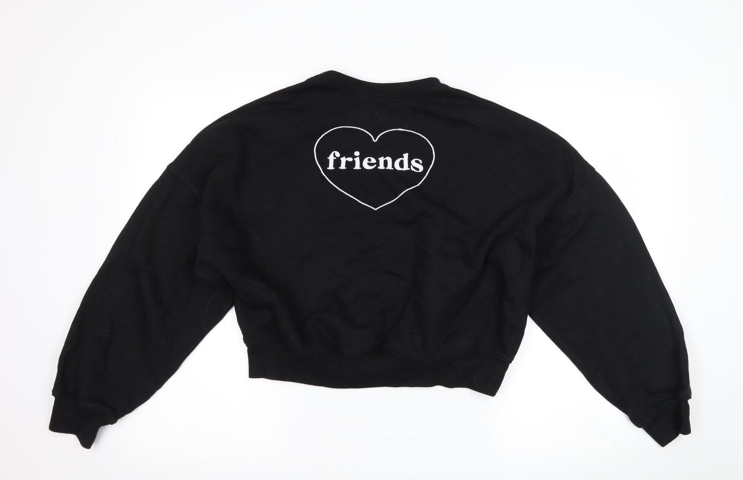 H&M Womens Black   Pullover Sweatshirt Size XS  - forever friends
