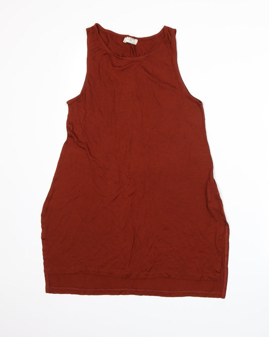 Stradivarius Womens Orange   Basic Tank Size M