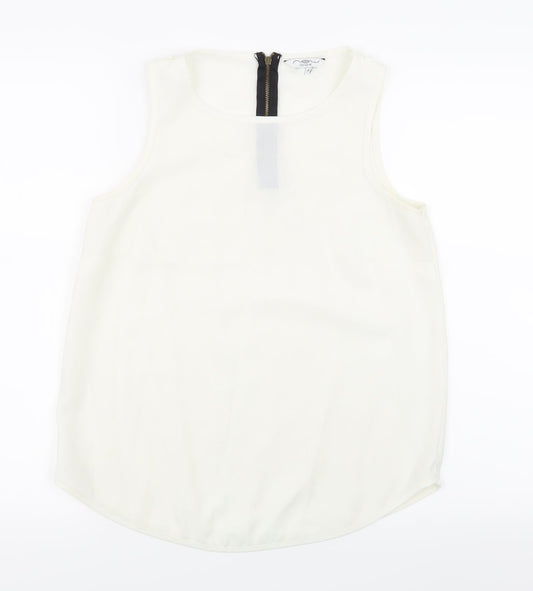 New Look Womens White   Basic Tank Size 10
