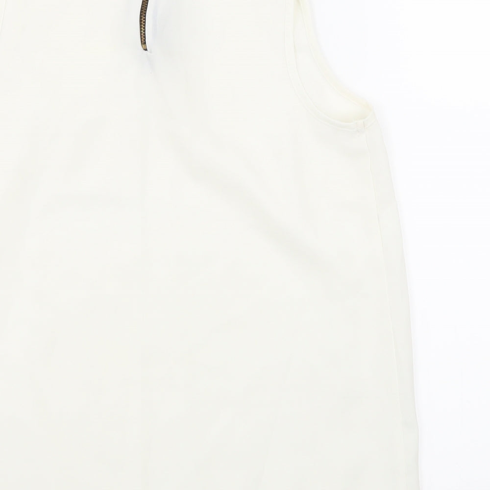 New Look Womens White   Basic Tank Size 10