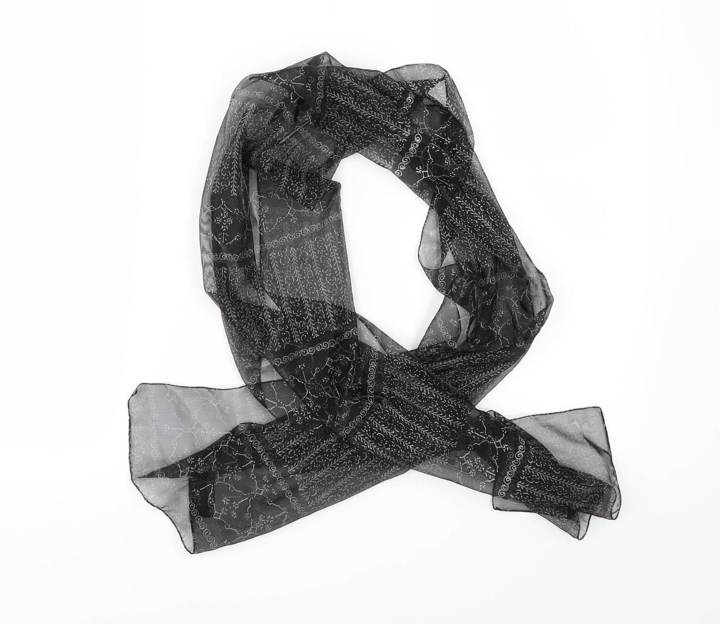 Tie Rack Womens Black Geometric   Scarf