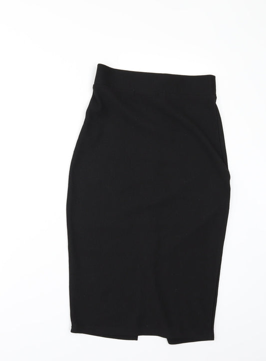 Amisu Womens Black   Straight & Pencil Skirt Size 34 in