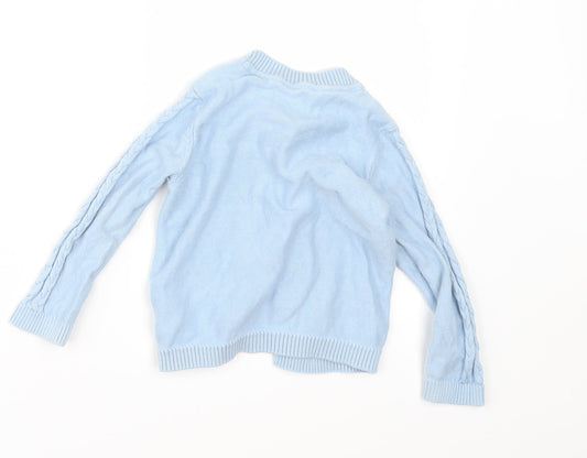 Mothercare Girls Blue   Cardigan Jumper Size 12-18 Months
