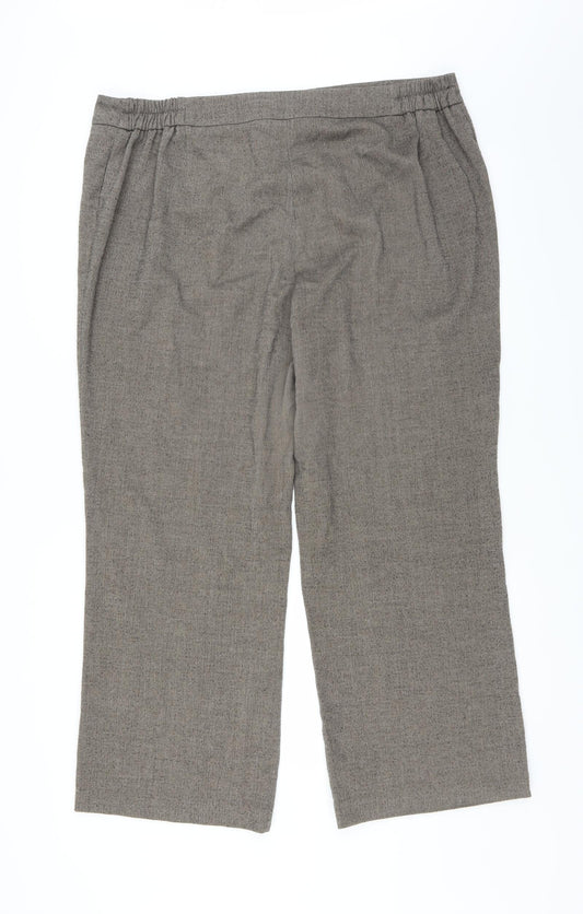 Ann Harvey Womens Brown   Trousers  Size 20 L27 in
