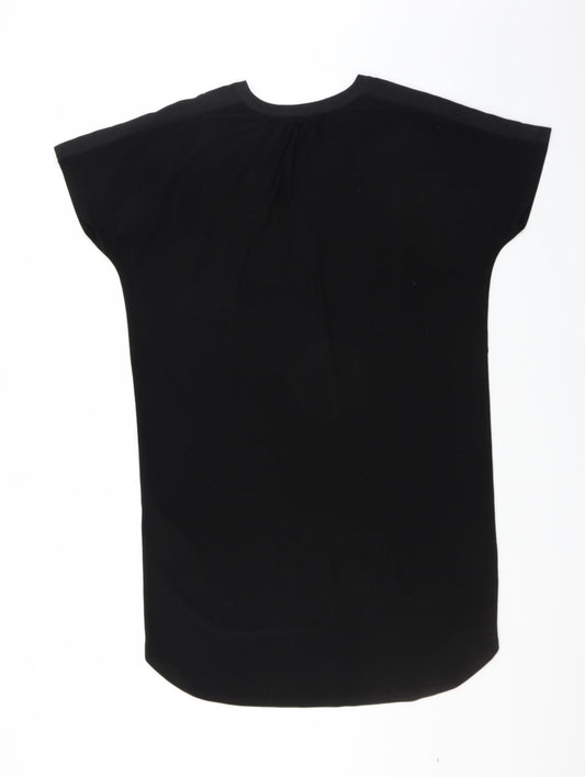 Oasis Womens Black   T-Shirt Dress  Size XS
