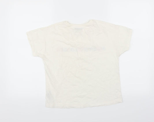 Marks and Spencer Girls White   Basic T-Shirt Size 11-12 Years  - fashion blogger