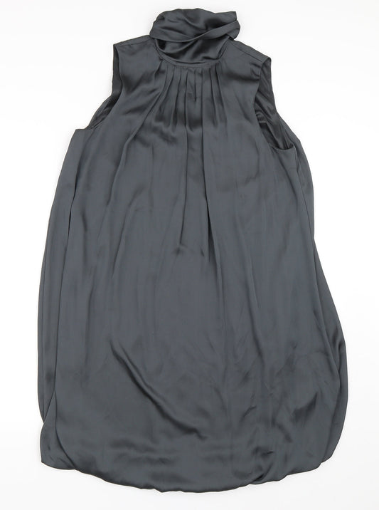 Preworn Womens Green  Satin Shift  Size M