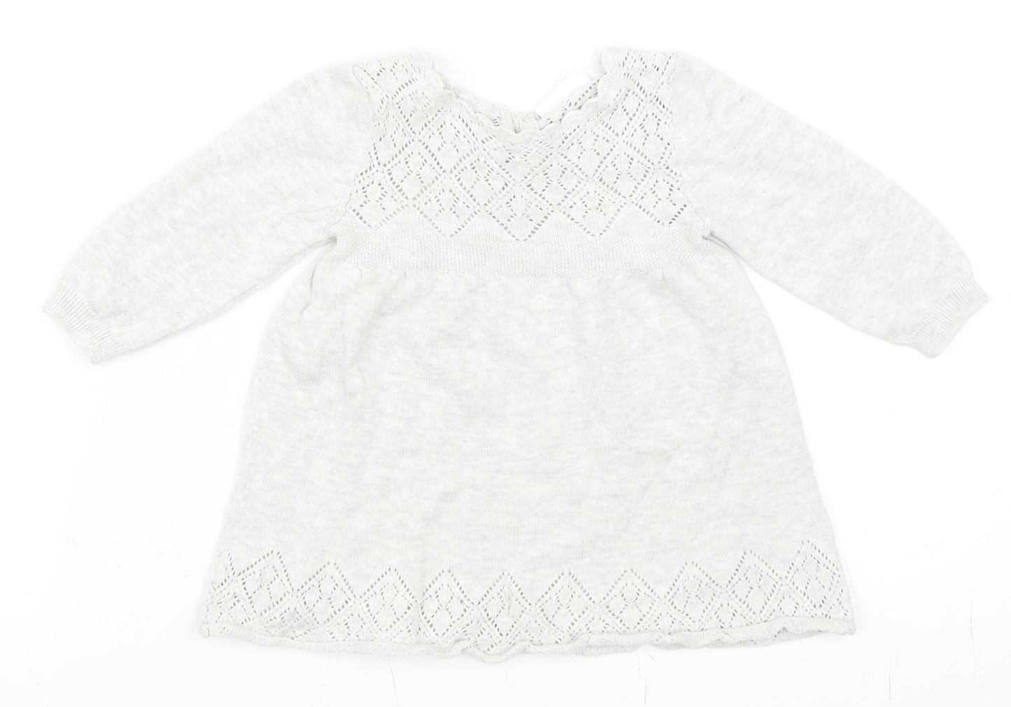 NEXT Girls Grey   Shift  Size 3-6 Months