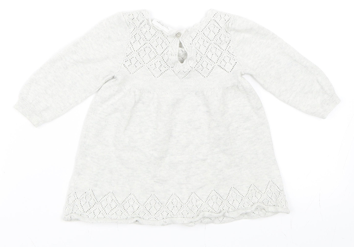 NEXT Girls Grey   Shift  Size 3-6 Months