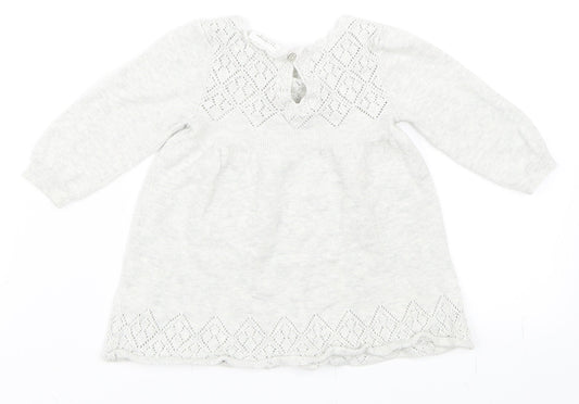 NEXT Girls Grey   Shift  Size 3-6 Months