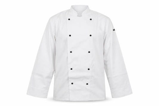 Front view of Portwest men’s white button-up, size XS