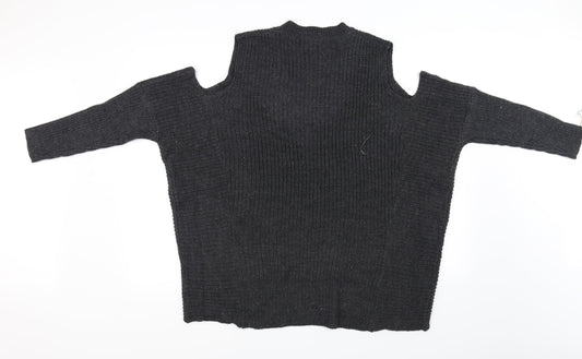QED London Womens Grey   Cardigan Jumper Size M