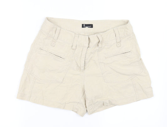 Top Secret Womens Beige   Cut-Off Shorts Size M