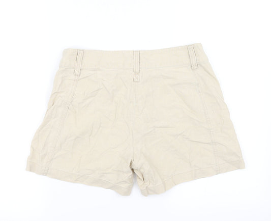 Top Secret Womens Beige   Cut-Off Shorts Size M