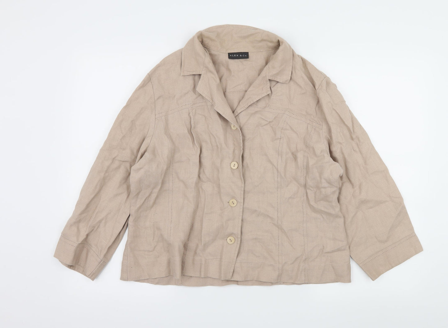 Alex & Co Womens Beige   Jacket  Size 16