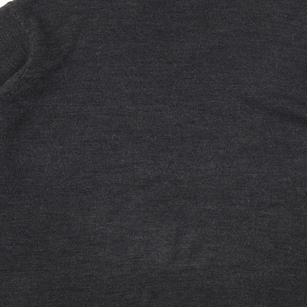 Hutson Harbour Mens Grey  Knit Pullover Jumper Size L