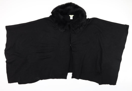 Classics Womens Black  Knit Cardigan Jumper One Size
