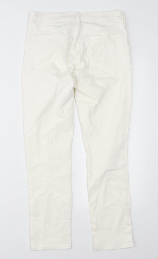 Gap Mens Ivory  Denim Skinny Jeans Size 26 in L27 in - Girlfriend Fit