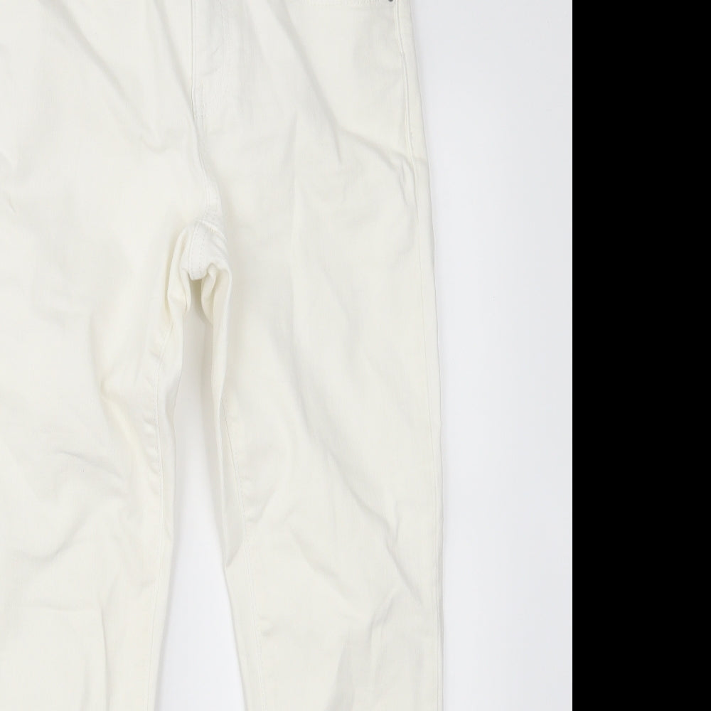 Gap Mens Ivory  Denim Skinny Jeans Size 26 in L27 in - Girlfriend Fit