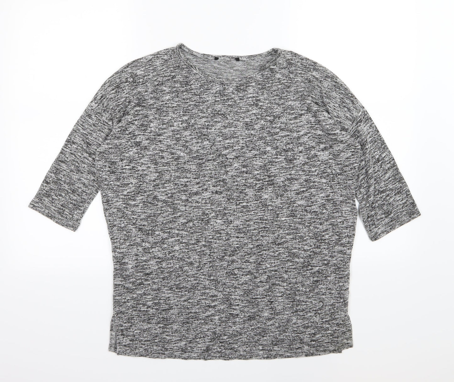New Look Womens Grey  Knit Pullover Jumper Size S