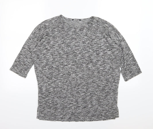 New Look Womens Grey  Knit Pullover Jumper Size S
