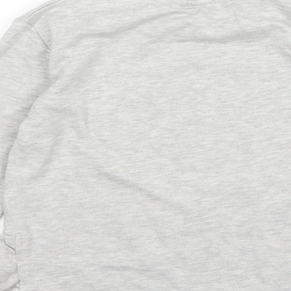 Primark Girls Grey  Jersey Pullover Sweatshirt Size 7-8 Years  - Frozen Elsa and Anna