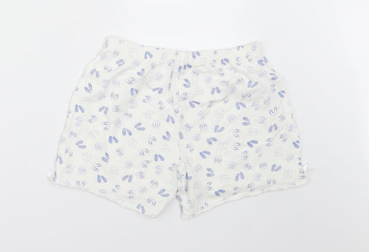 Miniman Girls White   Sweat Shorts Size 12 Years