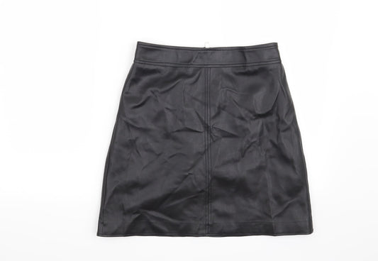 Warehouse Womens Black   Mini Skirt Size 10
