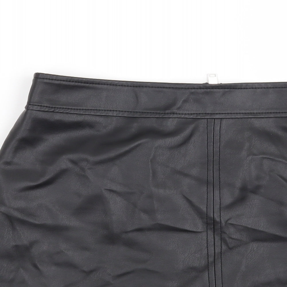 Warehouse Womens Black   Mini Skirt Size 10