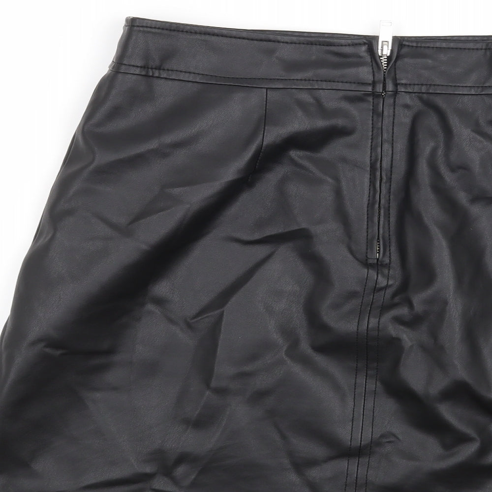 Warehouse Womens Black   Mini Skirt Size 10