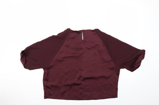 Topshop Womens Purple   Basic Blouse Size 12