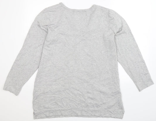 Preworn Womens Grey  Knit Pullover Jumper Size XL