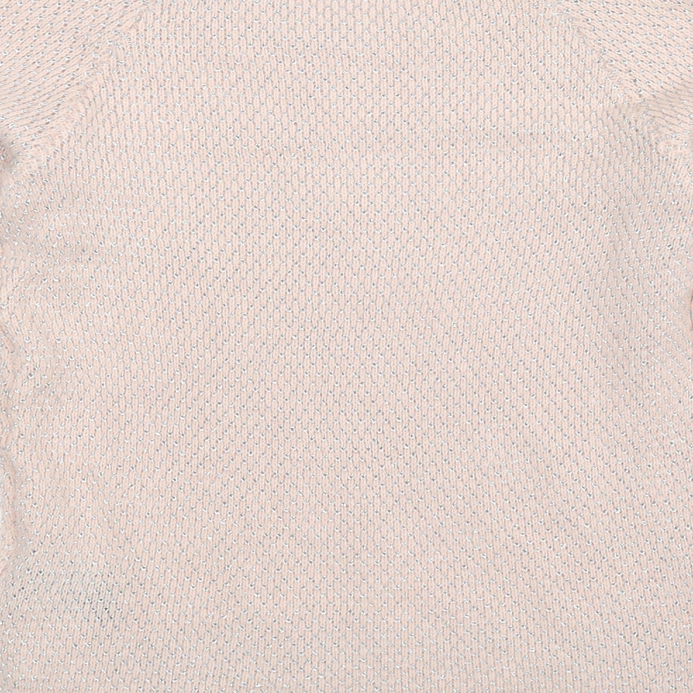 H&M Womens Beige  Knit Pullover Jumper Size XS