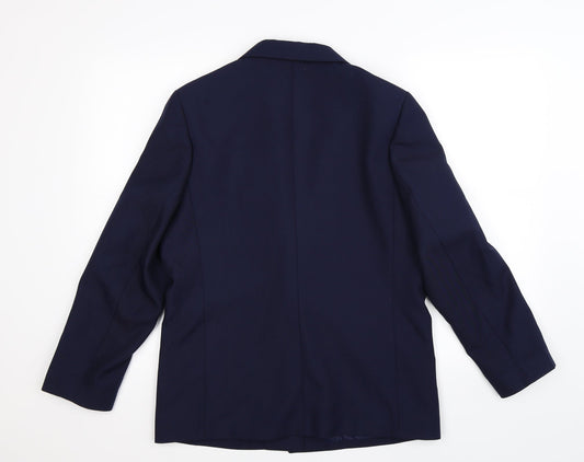 Preworn Womens Blue   Jacket Suit Jacket Size 12