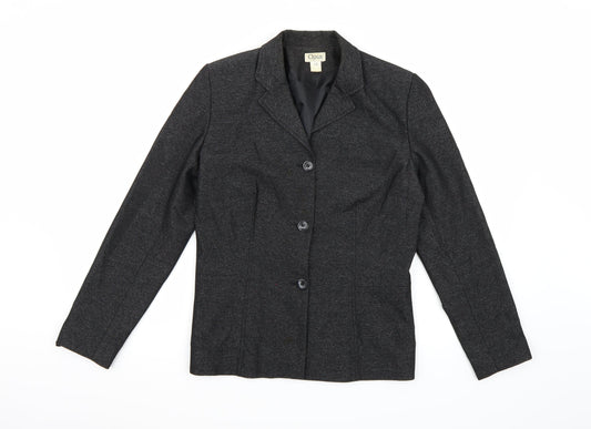 OPUS Womens Black  Rayon Jacket Blazer Size 10