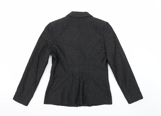 OPUS Womens Black  Rayon Jacket Blazer Size 10