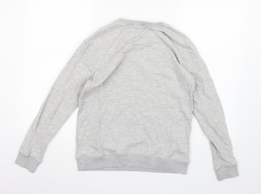 H&M Boys Grey  Jersey Pullover Sweatshirt Size 11 Years