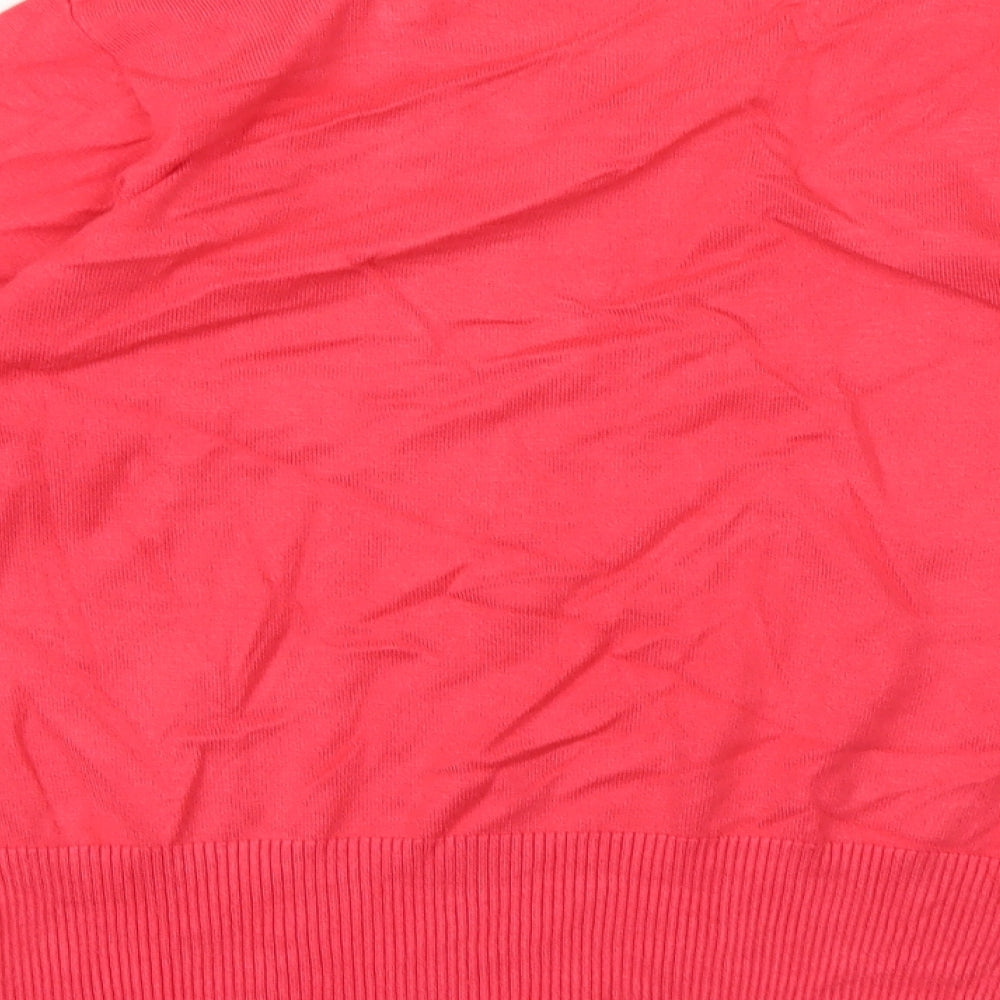 Preworn Womens Pink  Knit Pullover Jumper Size S
