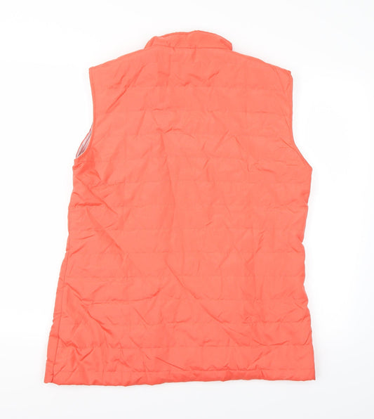 Anne De Lancay Womens Pink   Gilet Coat Size M  - Salmon Pink