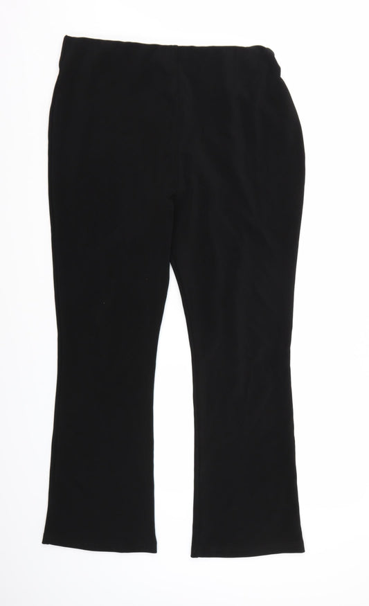 Preworn Womens Black   Trousers  Size 18 L28 in