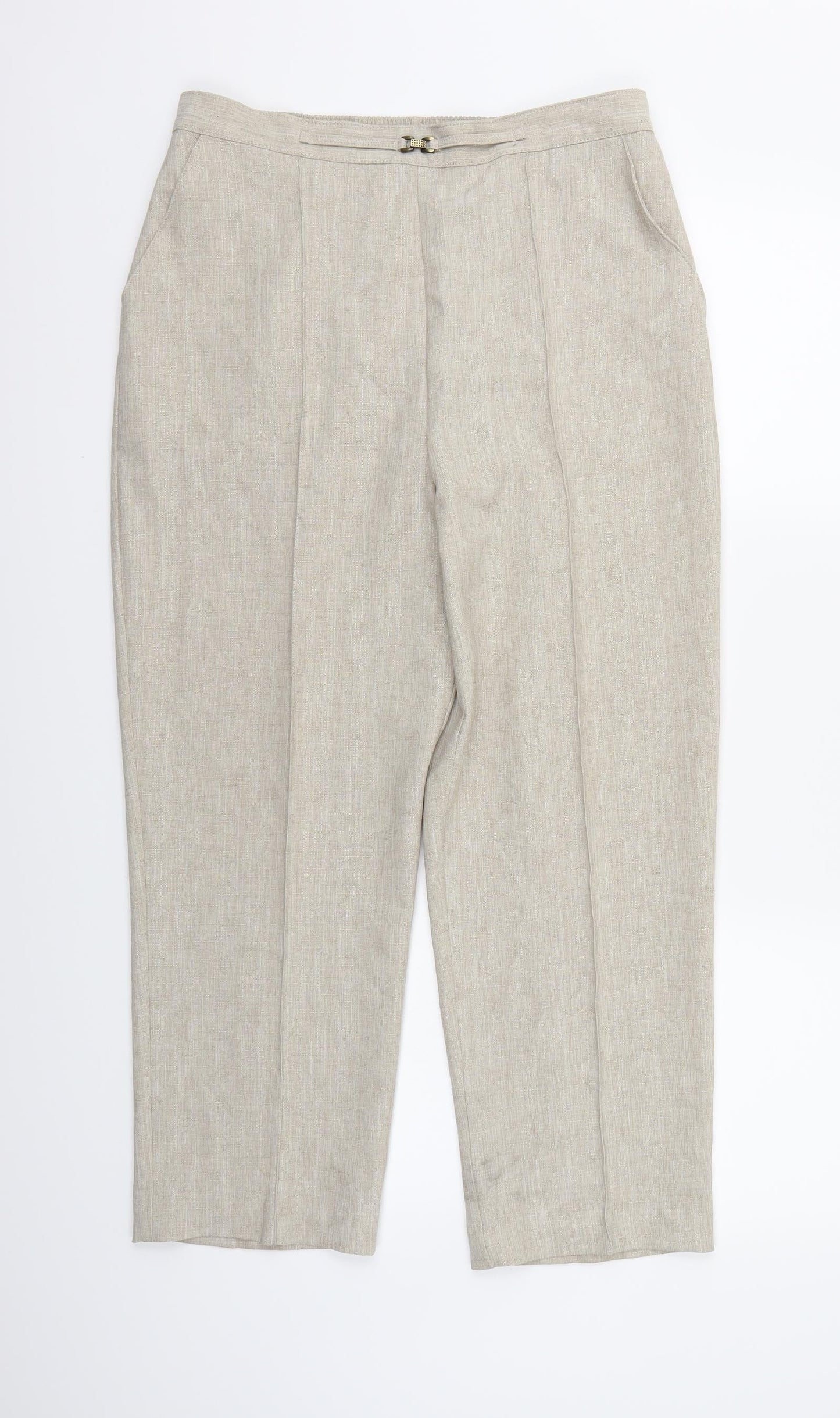 Papaya Womens Ivory   Trousers  Size 12 L24 in