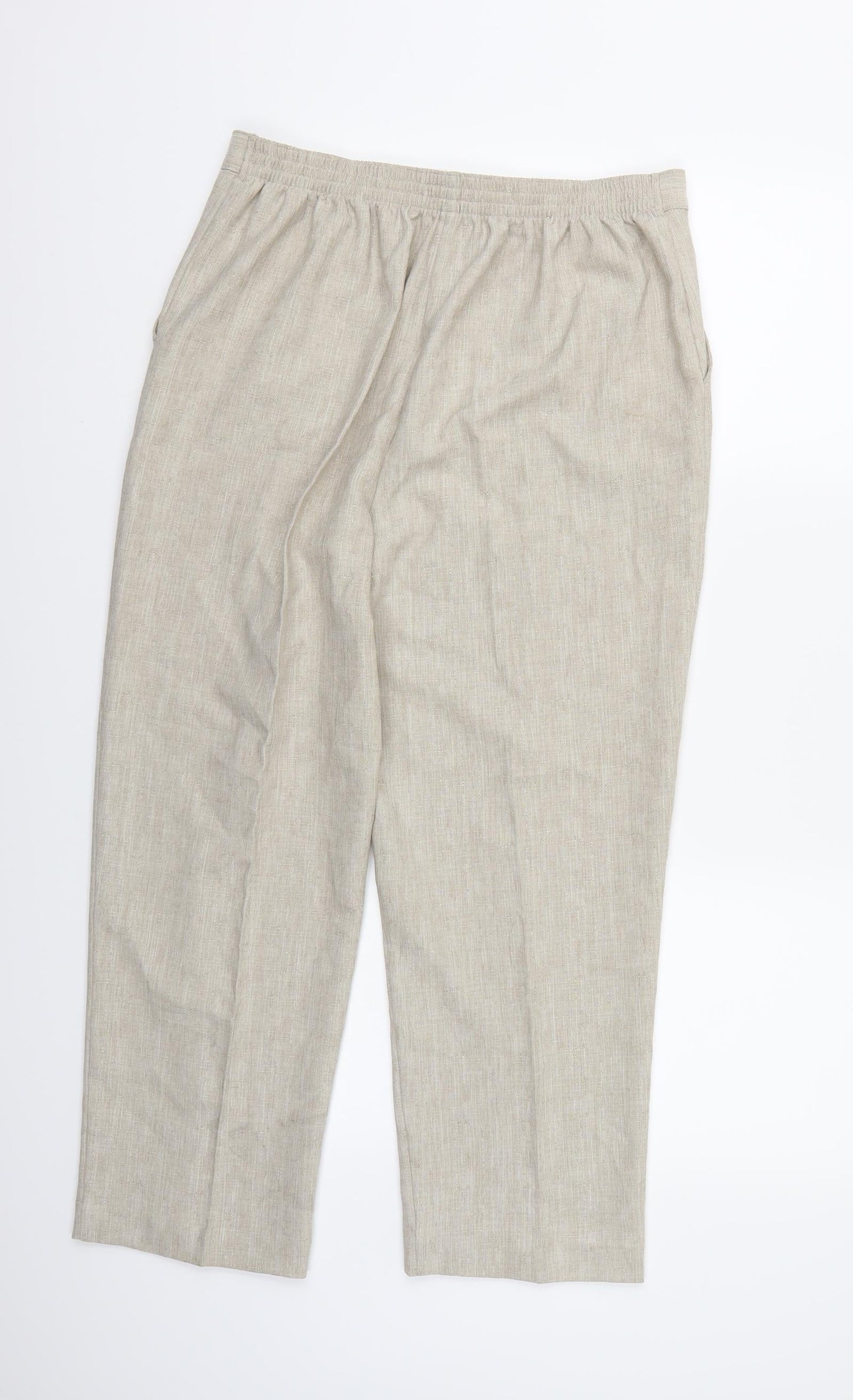 Papaya Womens Ivory   Trousers  Size 12 L24 in