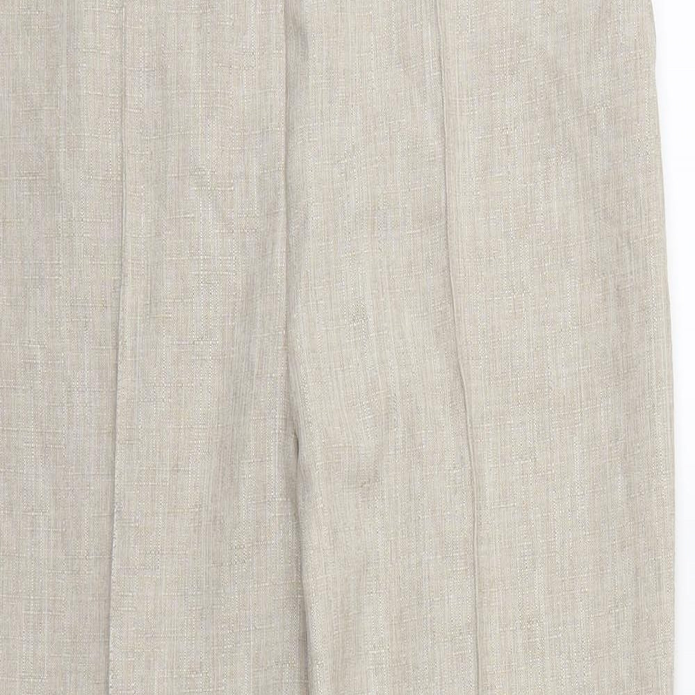 Papaya Womens Ivory   Trousers  Size 12 L24 in