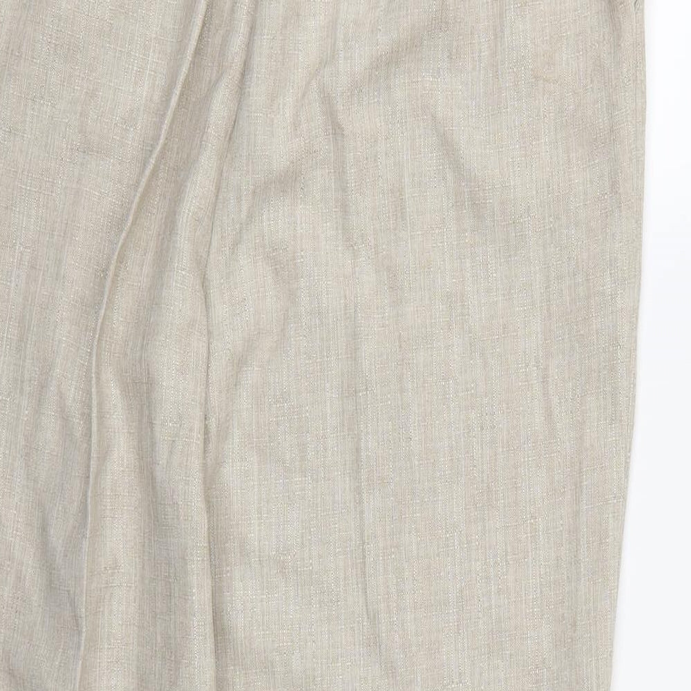 Papaya Womens Ivory   Trousers  Size 12 L24 in