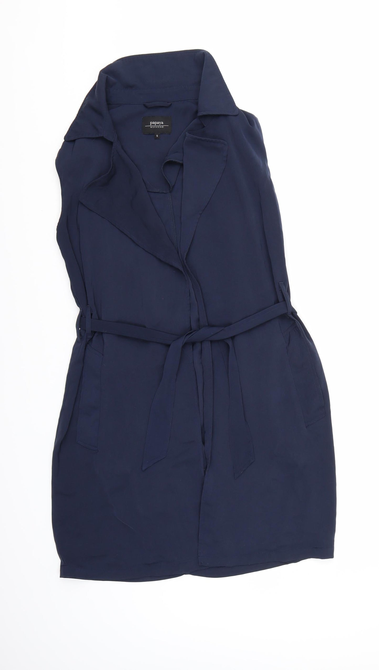 Papaya Womens Blue   Jacket Coatigan Size S