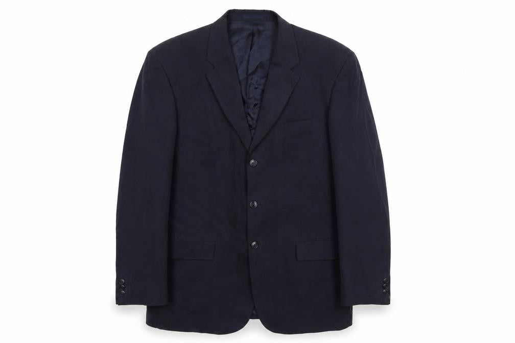 Front view of Ultimo men’s blue jacket blazer, size 42