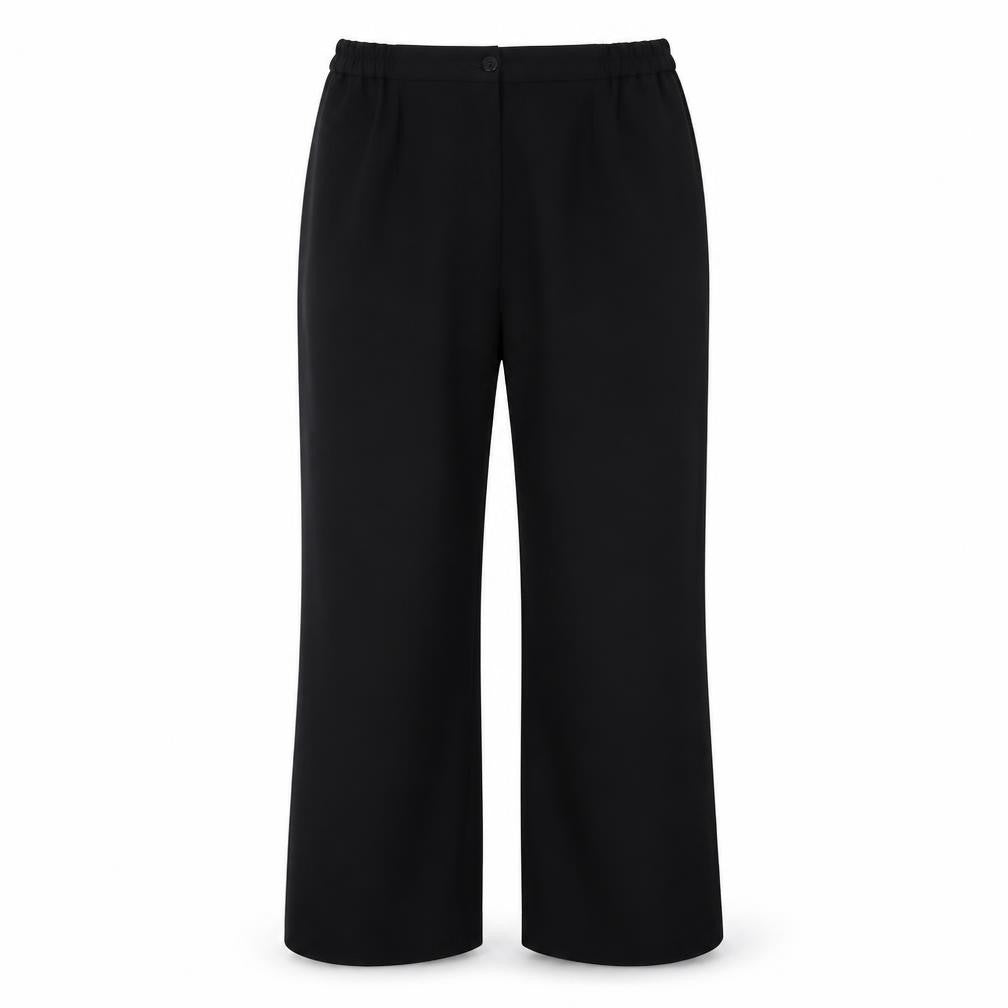 Front view of Classics women’s black trousers, size UK 14, 28-inch leg - office work