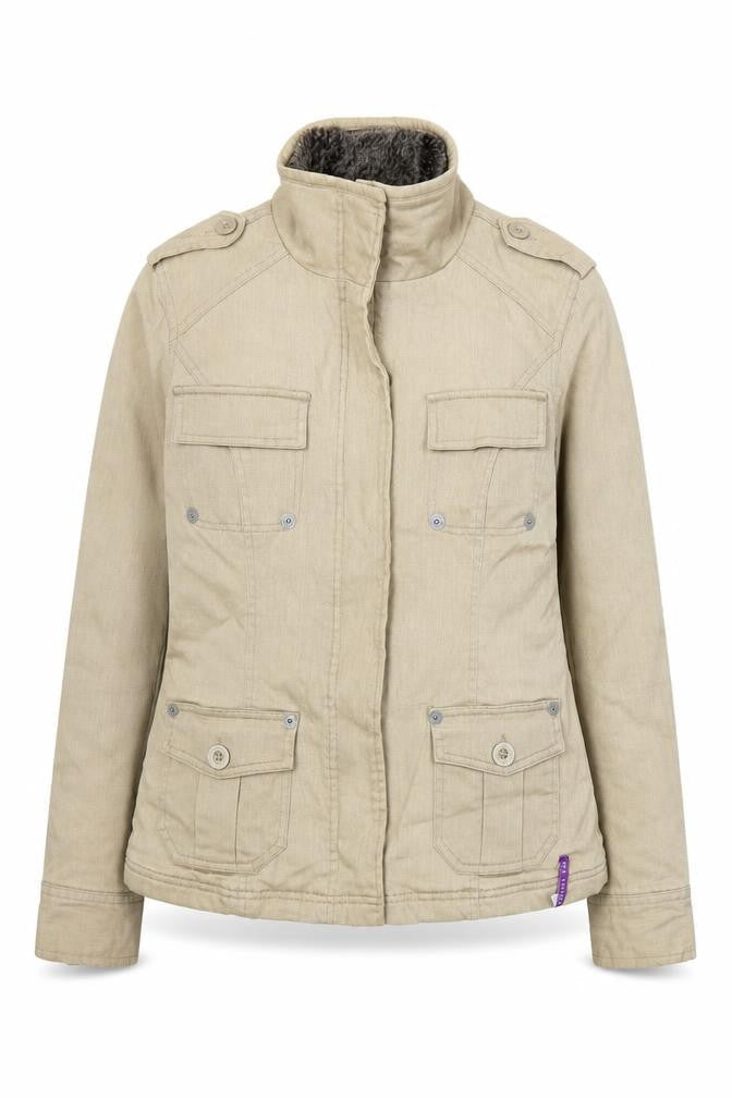 Front view of Colcci women’s beige jacket, size S