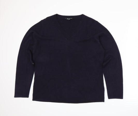 Bonmarché Womens Blue  Knit Pullover Jumper Size XL