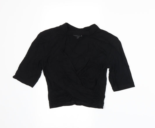 Topshop Womens Black   Basic T-Shirt Size 8